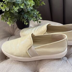 Cream Slip-On Sneakers